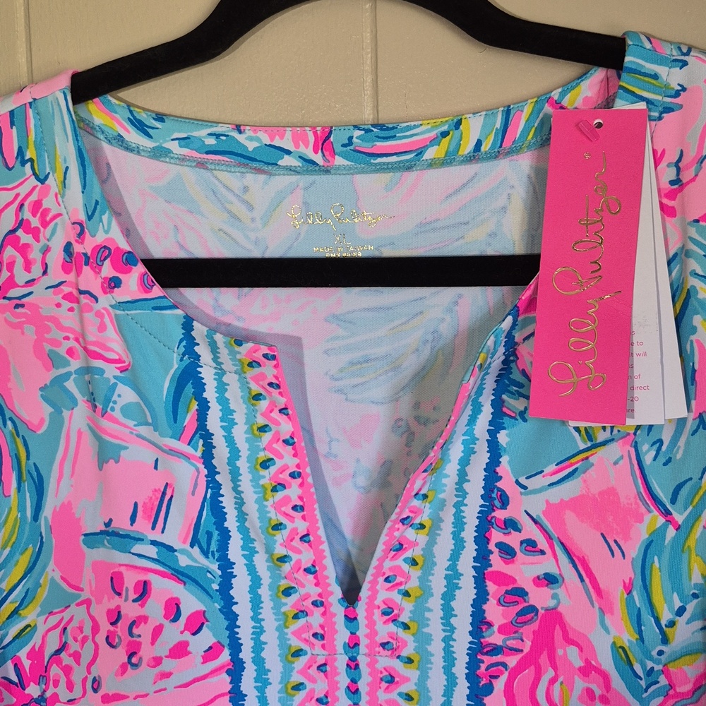 Lilly Pulitzer XL Floral Shift Dress NWT - Picture 3 of 10